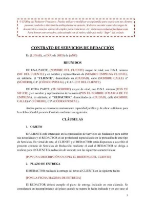 Consejos para redactar un contrato de prestación de servicios