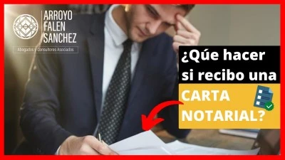 Qué hacer si recibes una carta notarial