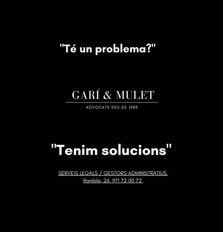 Garí  Mulet, advocats des de 1989