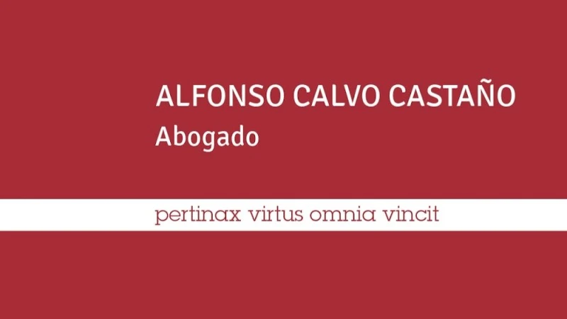 Alfonso Calvo Castaño Abogado